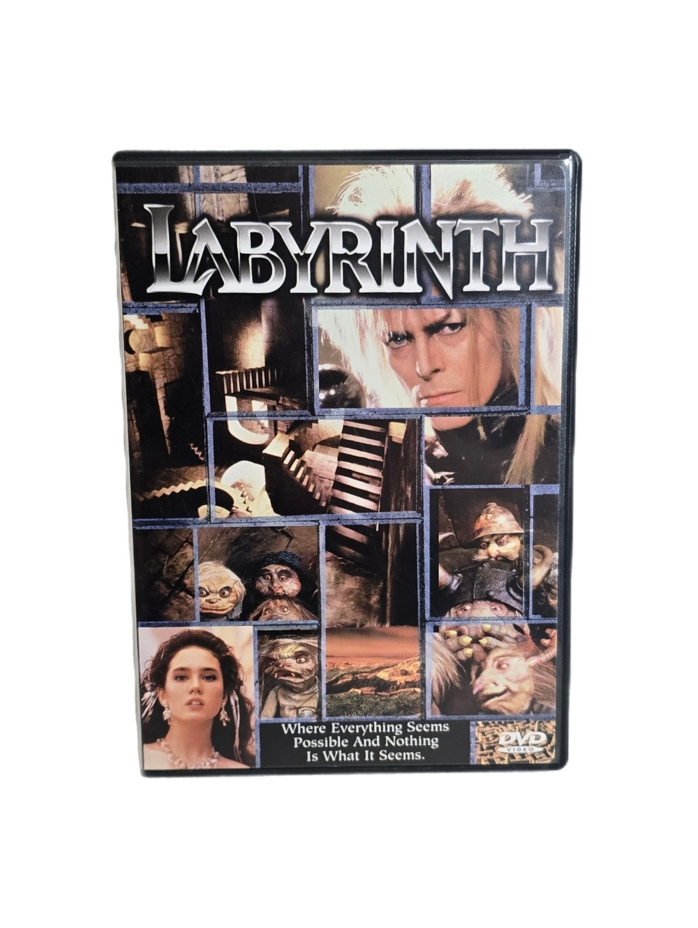 Labyrinth (DVD, 1999) David Bowie, Lucas Film, Jim Henson Classic w/ Insert